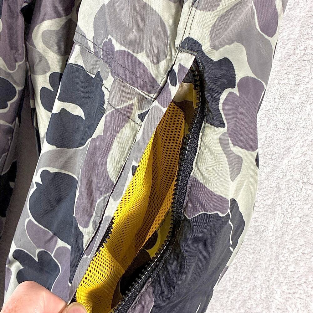 VTG Nylon Parachute Pants Mens 34x34 Gray Duck Camo Lined Baggy Rave Skate 90s - Picture 8 of 12
